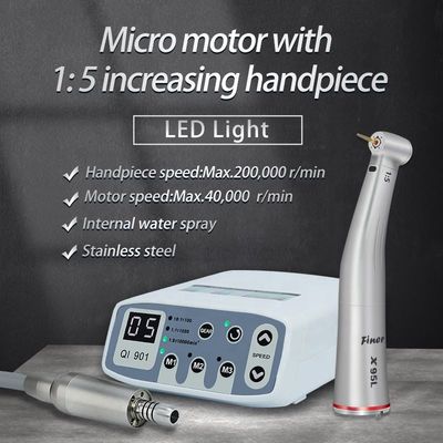 Micromotore senza spazzole con 1: 5 Dental Handpiece Unit Elettrico Per Clinico