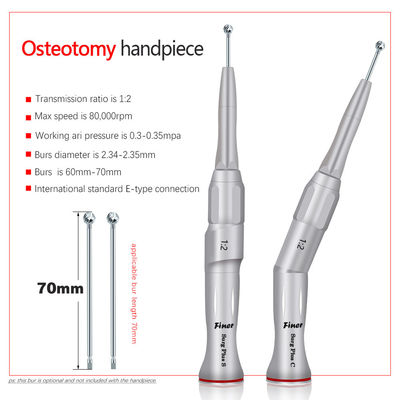 Handpiece ad angolo chirurgico dentario un osso da 20 gradi che raccoglie seno che solleva il Osteotomy lombare OTORINOLARINGOIATRICO Handpiece della chirurgia