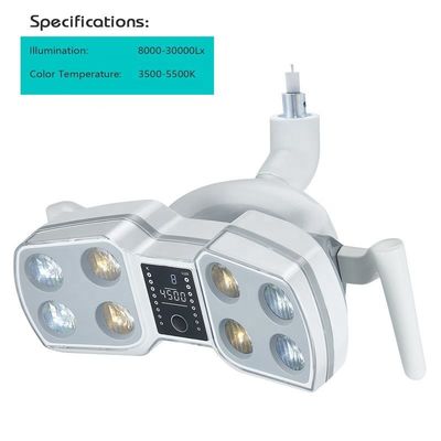 Luci chirurgiche dentali senza ombre multiuso rimovibili con 8 lampadine