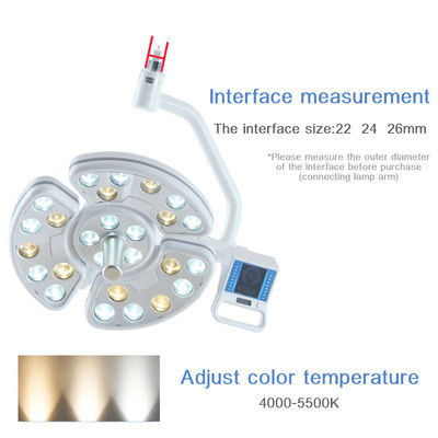Lampada dentaria bianca di Multiscene LED, luce dentaria pratica dell'alogeno della sedia