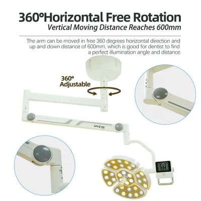 Lampada dentaria di CA 15V-24V LED, luci operatorie dentarie multifunzionali del LED