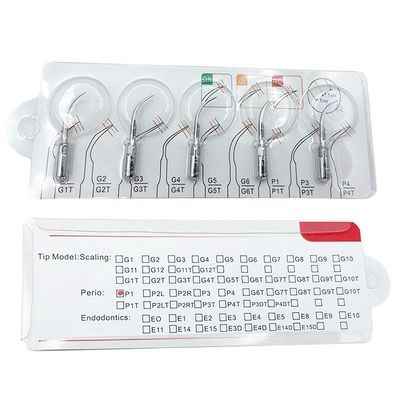 Colore d'argento ultrasonico di acciaio inossidabile Endo Tips In Endodontics Durable