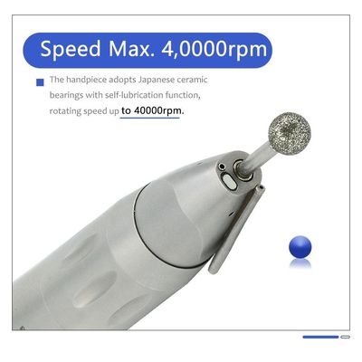 Ogiva diritta durevole Handpiece, fibra ottica dentaria di acciaio inossidabile Handpiece