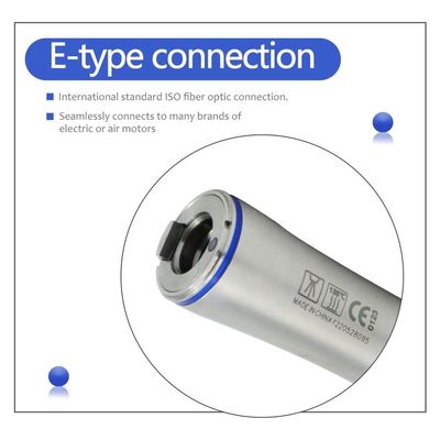 Ogiva diritta durevole Handpiece, fibra ottica dentaria di acciaio inossidabile Handpiece