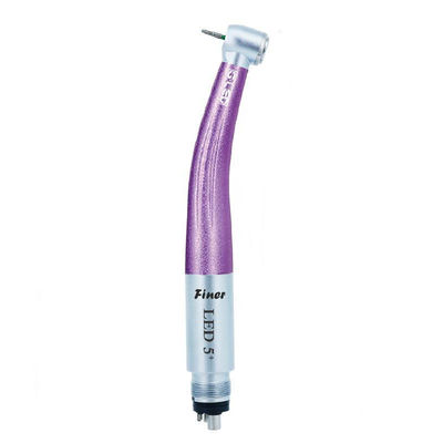 2 materiale ad alta velocità del metallo di Handpiece della turbina di aria del foro del foro 4 con 5 LED