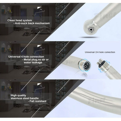Alta velocità Handpiece dentario di acciaio inossidabile con anti tale rumore posteriore più di meno di 60db