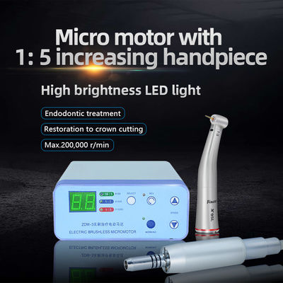 Il LED ha illuminato il Electromotor dentario con l'anello rosso 1/5 Handpiece aumentante