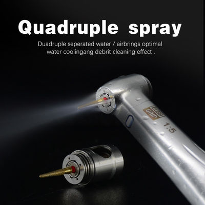 Il LED ha illuminato il Electromotor dentario con l'anello rosso 1/5 Handpiece aumentante