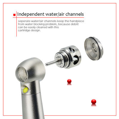 E - Alta velocità dentaria dentaria di Handpiece della turbina di aria dell'unità LED di Handpiece del generatore