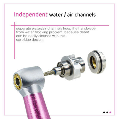 Spruzzo d'acqua 5 Handpiece ad alta velocità dentario con un cuscinetto ceramico leggero di cinque LED