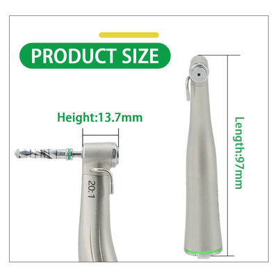 Fibra staccabile di riduzione di velocità di Handpiece 20-1 dell'impianto dentario ottica contro l'angolo