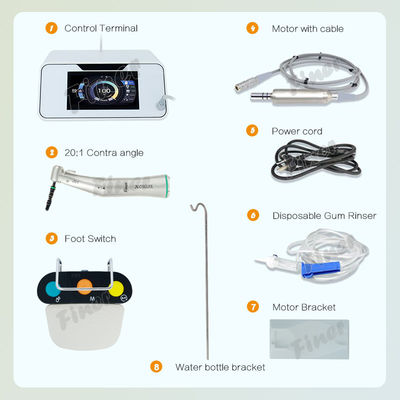 Motore dell'impianto dentario di CA 220V con scorrimento dell'acqua di raffreddamento 80ml/min