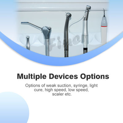 540W Foot Switch Dental Unit Con Compressore d'aria Suczione Triviale Siringa Scaler per pezzo a mano