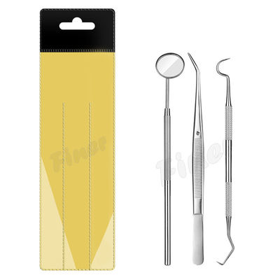 3pcs in acciaio inossidabile Strumenti odontoiatrici ortodontici Specchiere orale Strumenti odontoiatrici