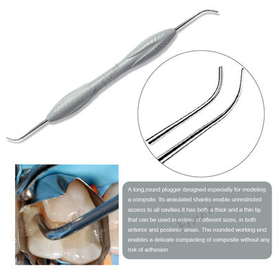 Strumento di riempimento dentale in resina composita 7 pezzi materiale in acciaio inossidabile
