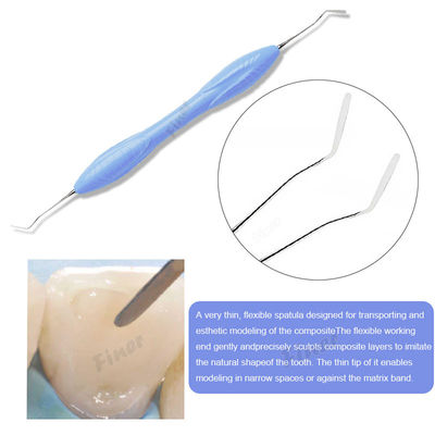 Strumento di riempimento dentale in resina composita 7 pezzi materiale in acciaio inossidabile