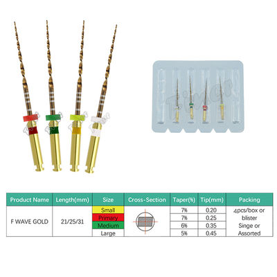 Dental Endodontics Protaper Files Uno Oro Unico Doppio Taglio Taglio Inverso