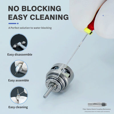 Acqua Spray Fibra ottica Dental Handpiece Turbina d'aria con Quadruple velocità elevata