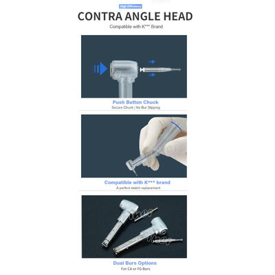 Dental Accessory Head Parts For Contra Angle Handpiece Push Button Dental Head