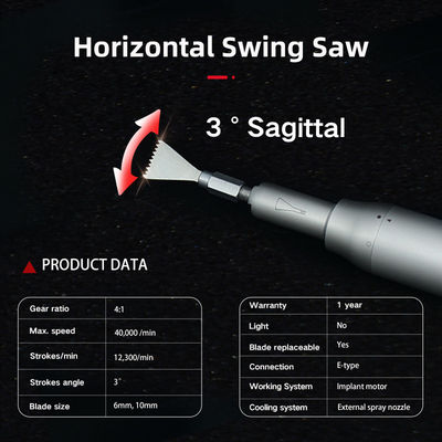 6mm Blade Dental Saw Handpiece Dental Implant Chirurgico Saw Handpiece