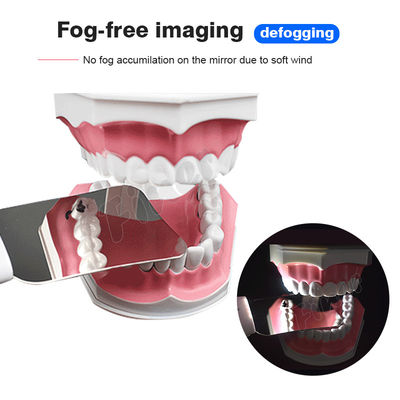 Ortodonzia pratico LED senza nebbia Foto specchio riflettore in acciaio inossidabile