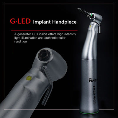 Generatore di stile austriaco LED Implantazione handpiece dentale 20:1 Contrangolo