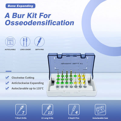 Kit di trivellazioni lunghe e corte per l'identificazione ossea Kit di trivellazioni per l'impianto dentale