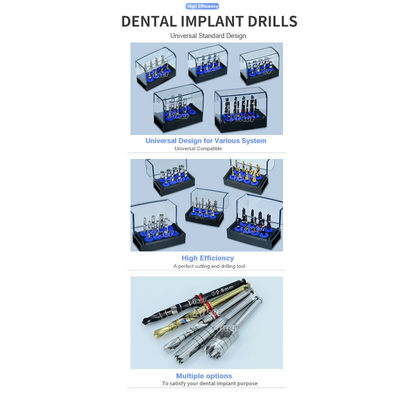 Acciaio inossidabile Trefine a osso corto e lungo per trivellare impianti dentali