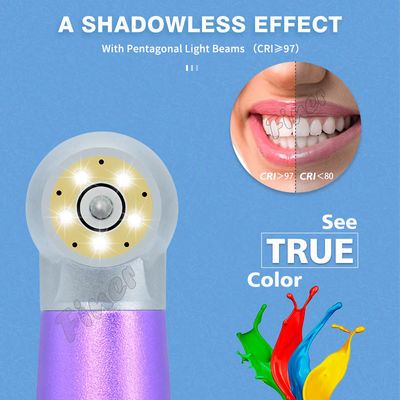 Manicotto a turbina d'aria colorato a cinque luci a LED Manicotto dentale ad alta velocità