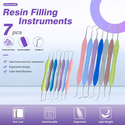 Riempimento di resina composita dentale Set di strumenti di riempimento composito dentale Kit di strumenti di restauro